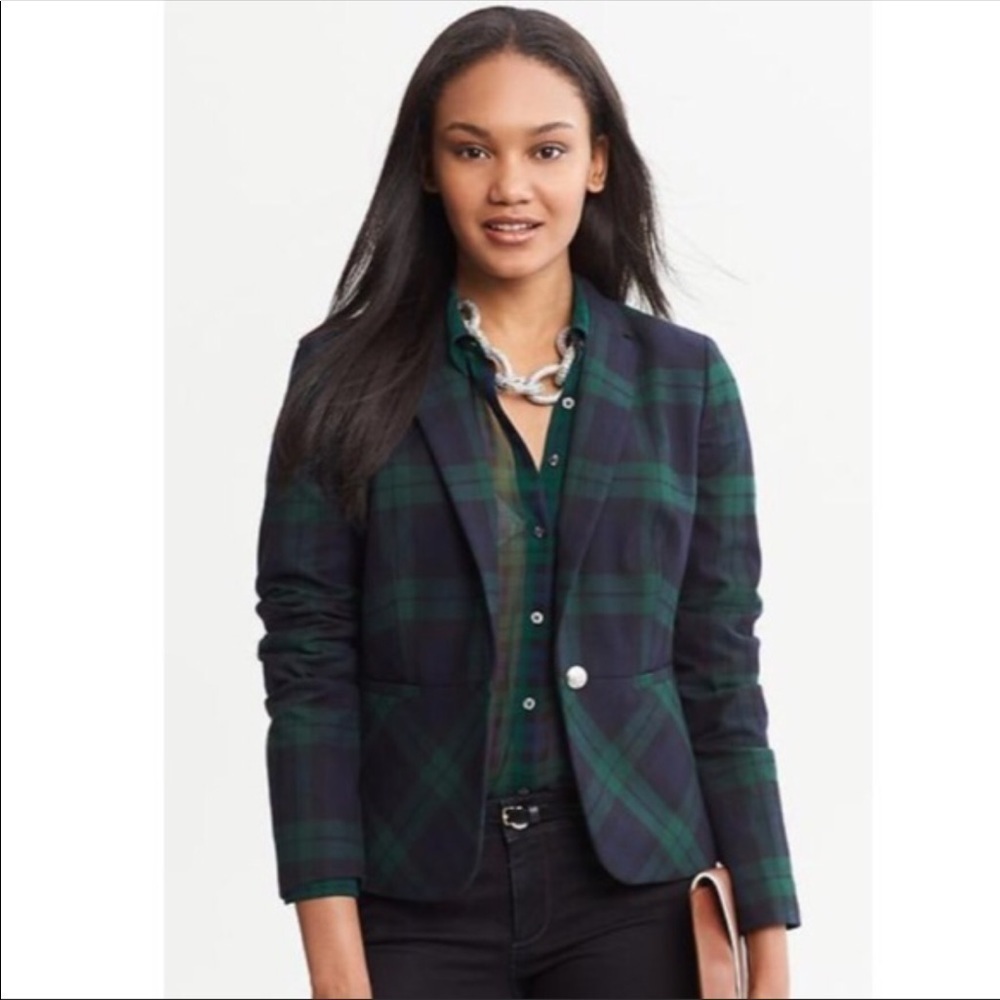 TARTAN PEPLUM JACKET
